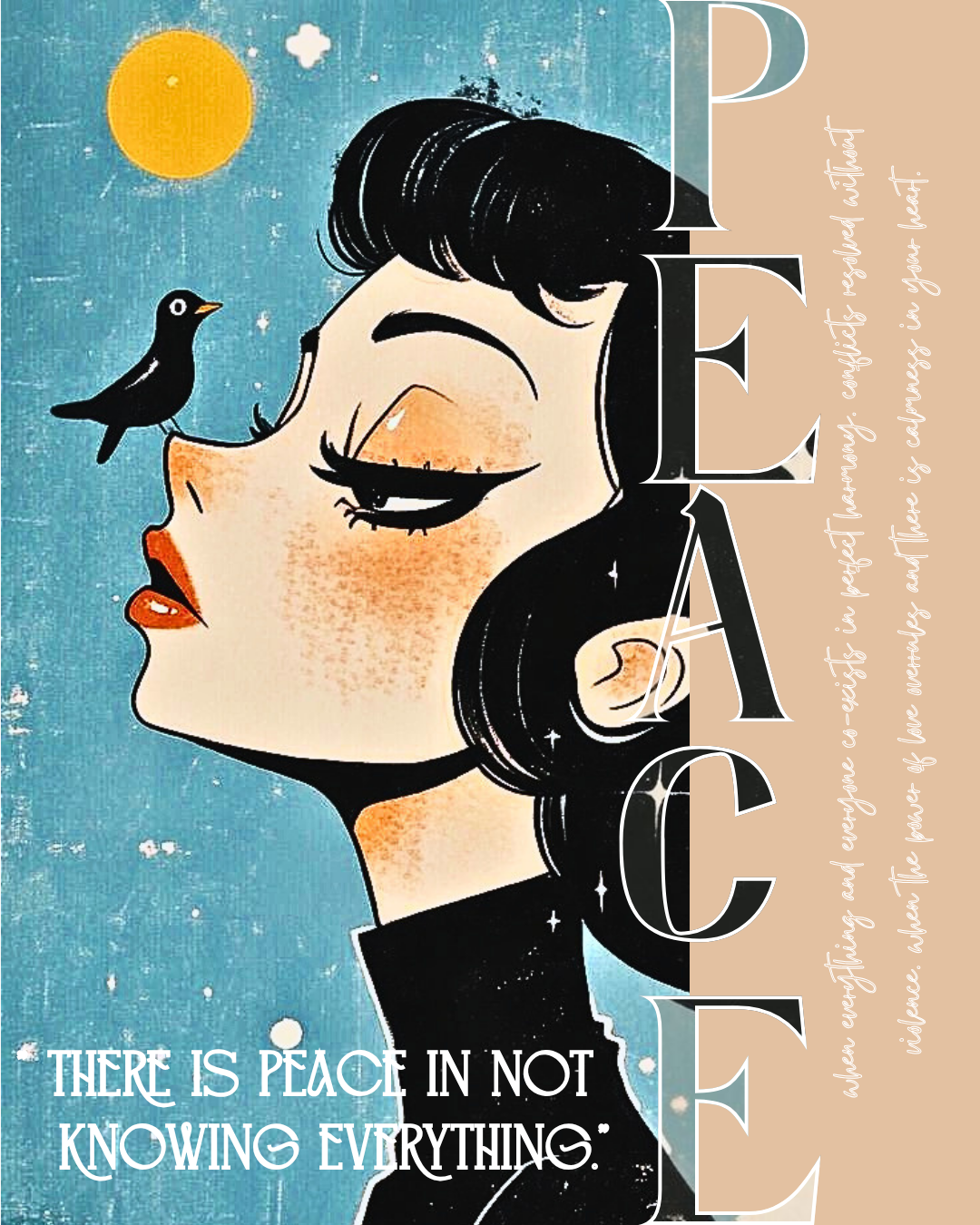 there is peace in not knowing everything.